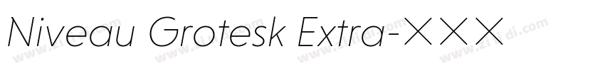 Niveau Grotesk Extra字体转换 Niveau Grotesk Extra字体转换